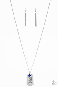 Paparazzi Necklace - Home Of The Free - Blue (#489)