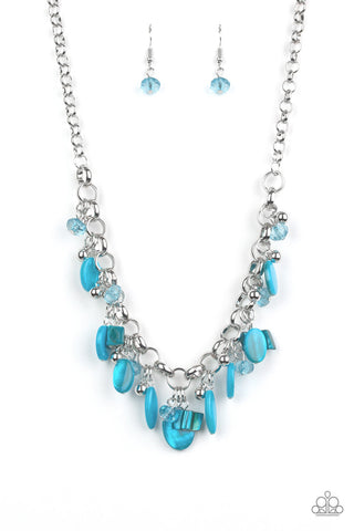 Paparazzi Short Necklace -  I Want To SEA The World - Blue (PZ-383)