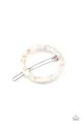 In The Round - White-Paparazzi Hair Accessories (#1494)