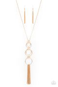 Join The Circle - Gold Paparazzi Necklace (#4262)