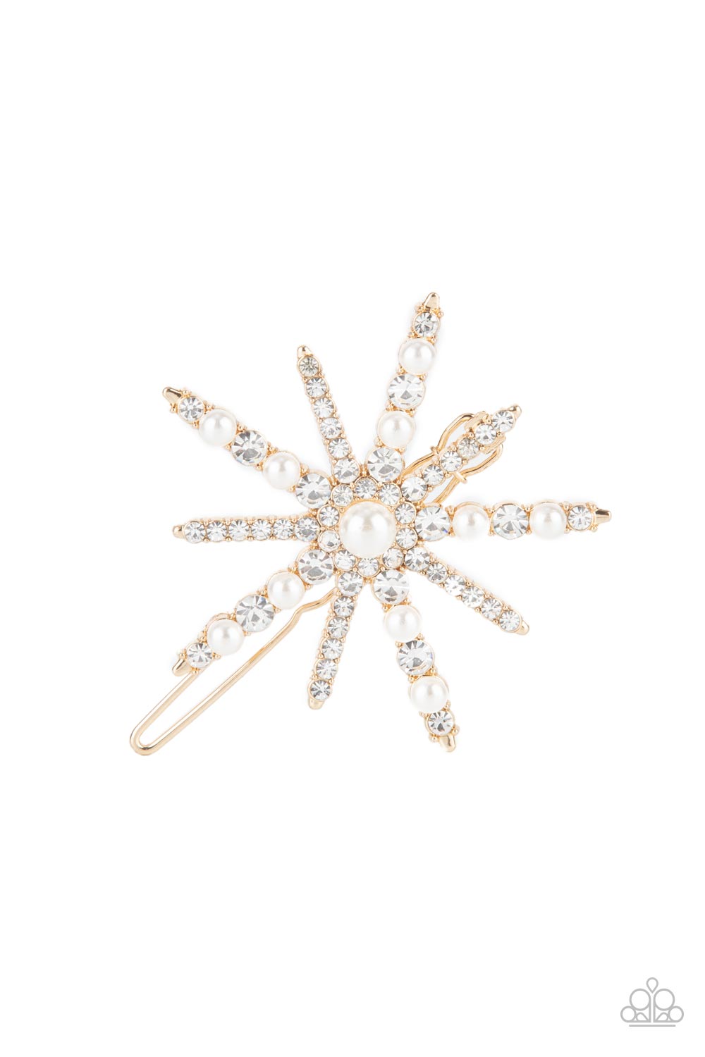 Leading Luminary - Gold Paparazzi Hair Accessories (PZ-1234)