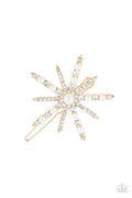 Leading Luminary - Gold Paparazzi Hair Accessories (PZ-1234)