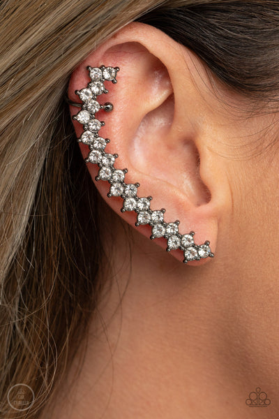 Let There Be LIGHTNING - Black Paparazzi Earrings (#4129)