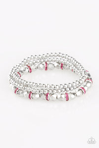 Let There BEAM Light - Pink Paparazzi Bracelet (#2659)