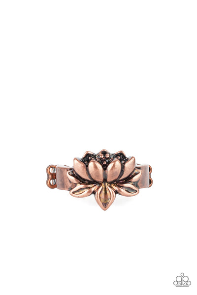 Lotus Crowns - Copper Paparazzi Ring