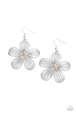 Meadow Musical - Yellow Paparazzi Earrings (#2153)