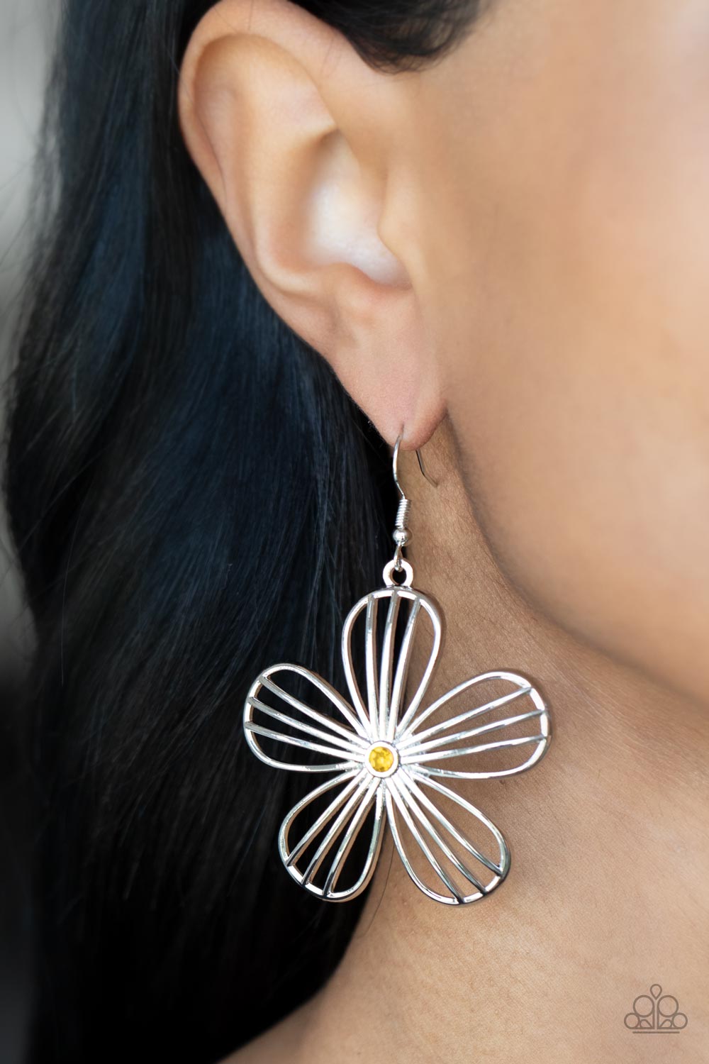 Meadow Musical - Yellow Paparazzi Earrings (#2153)