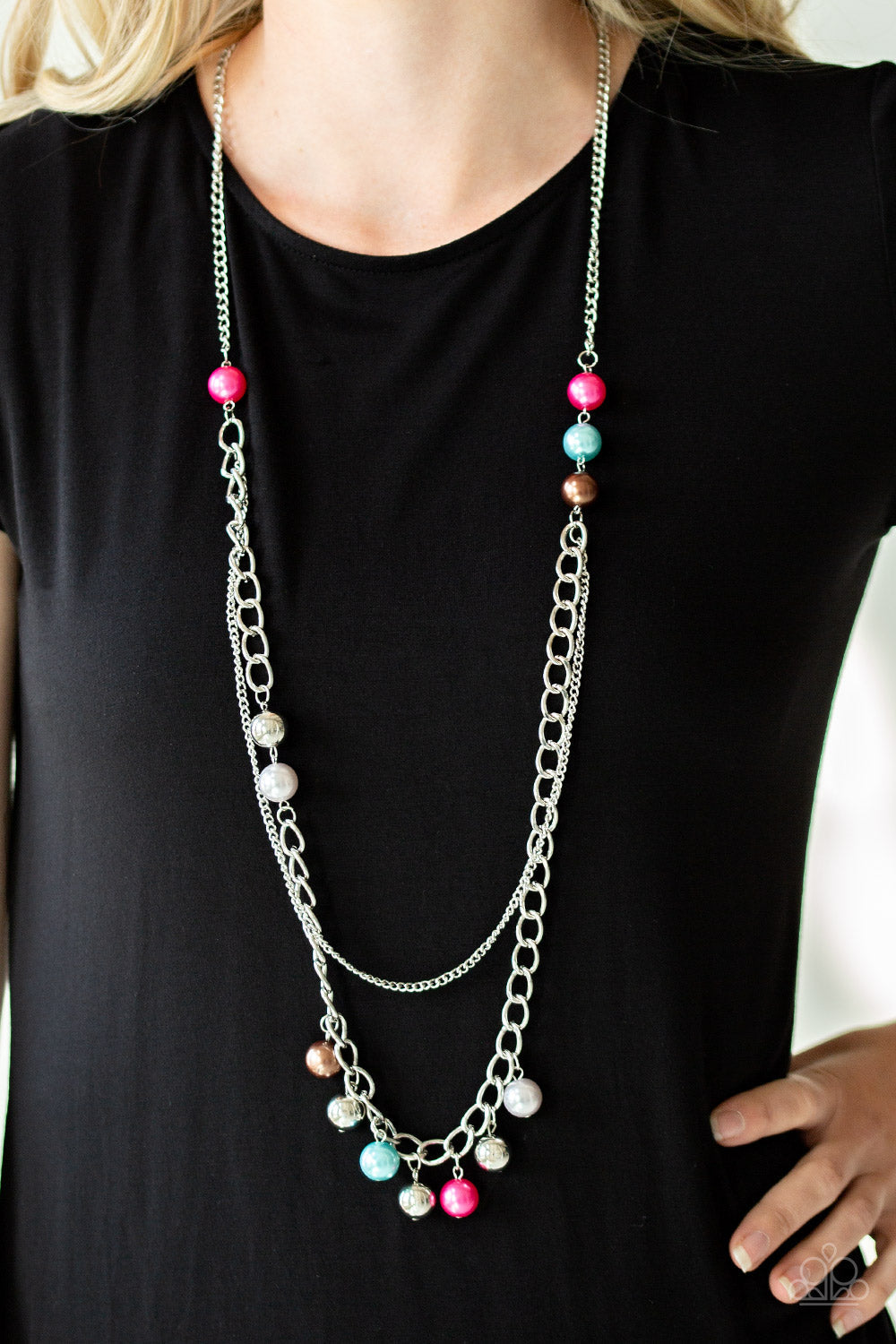 Modern Musical - Multi Paparazzi Necklace (PZ-443)