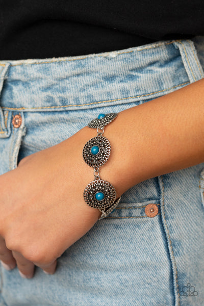 Mojave Mandalas - Blue Paparazzi Bracelet (#1923)