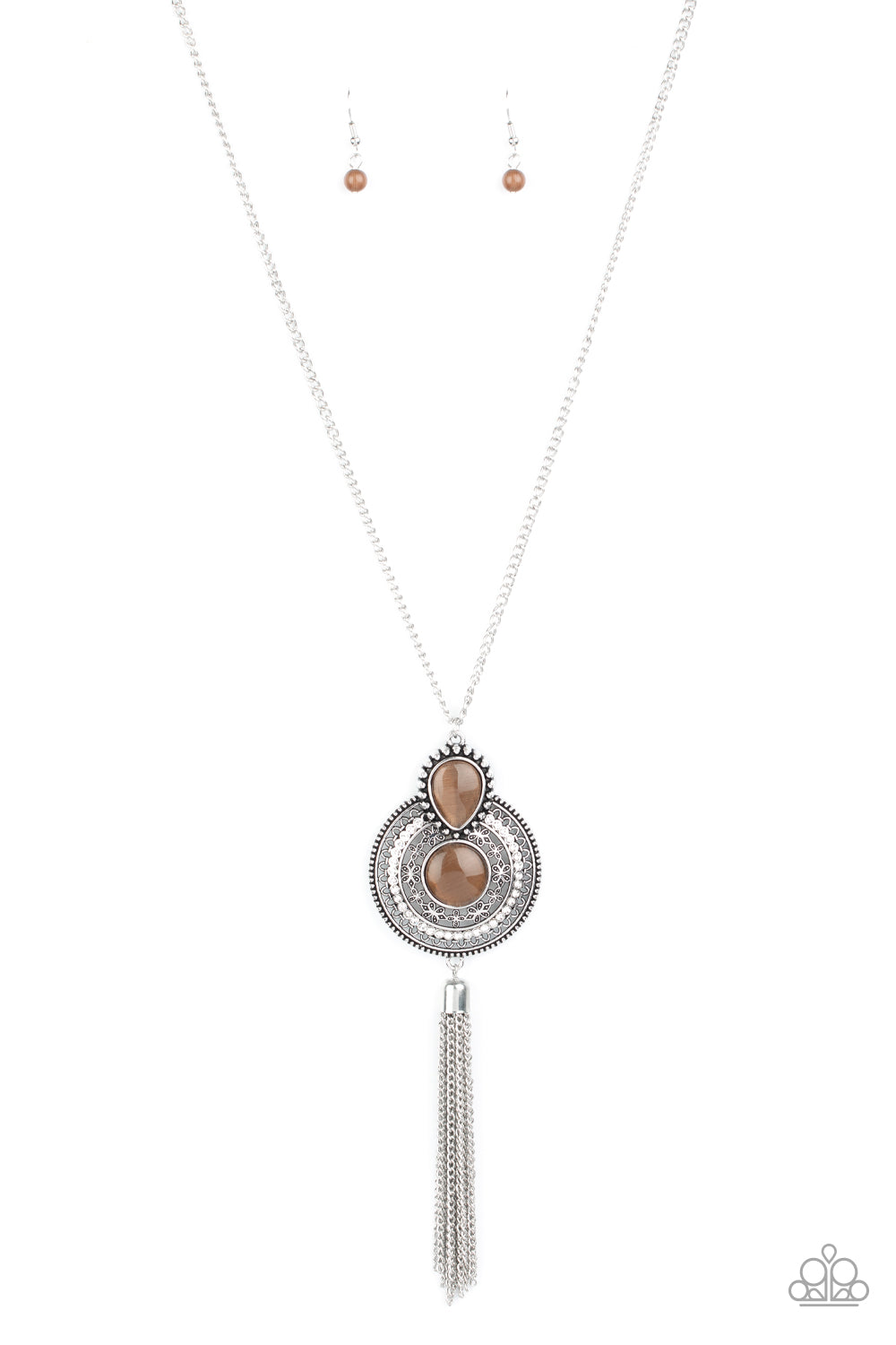 Mountain Mystic - Brown Paparazzi Necklace (#1624)