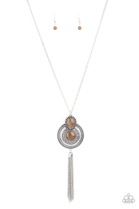 Mountain Mystic - Brown Paparazzi Necklace (#1624)