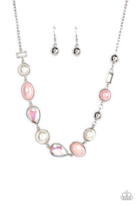 Nautical Nirvana - Pink Paparazzi Necklace (#4549)