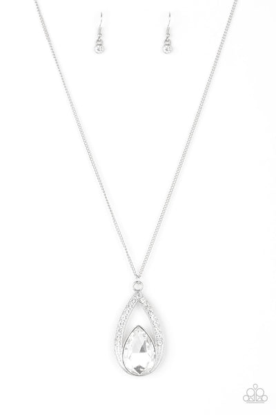 Notorious Noble - White Paparazzi Necklace