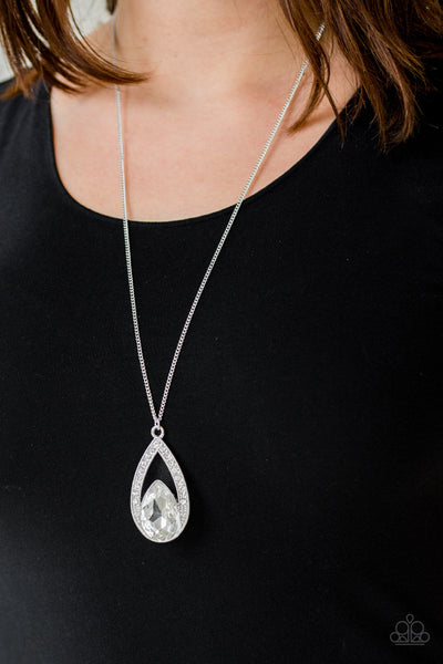 Notorious Noble - White Paparazzi Necklace
