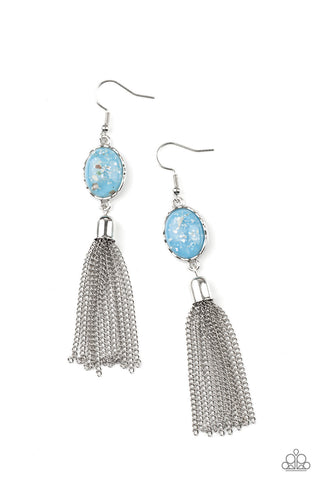 Oceanic Opalescence - Blue Paparazzi Earrings