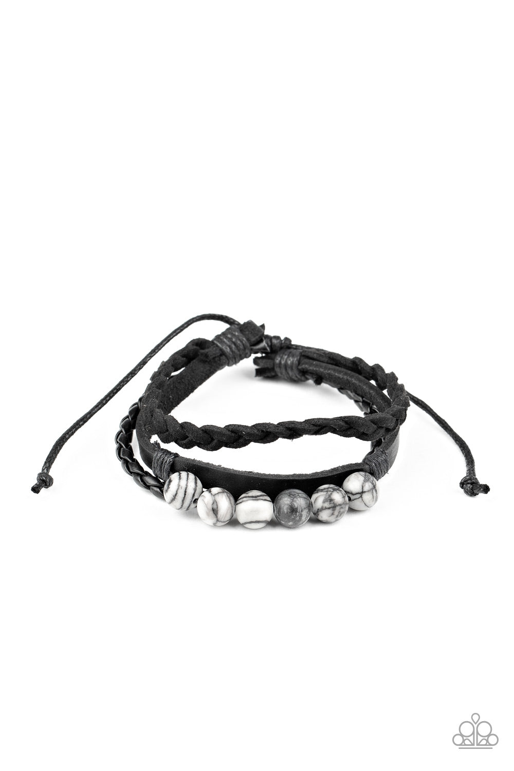 Off-Road Rebel - Black Paparazzi Urban Bracelet (#1606)