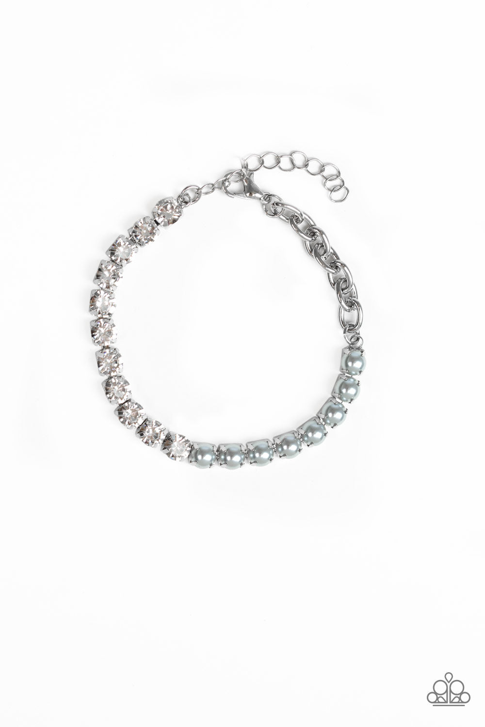 Out Like A SOCIALITE - Silver-Paparazzi Bracelet (PZ-1188)