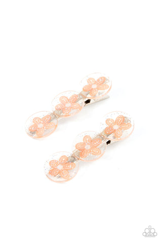 Pamper Me in Posies - Orange Paparazzi Hair Accessories (PZ-1514)