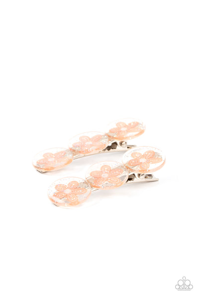 Pamper Me in Posies - Orange Paparazzi Hair Accessories (PZ-1514)