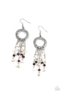 Primal Prestige - White Paparazzi Earrings