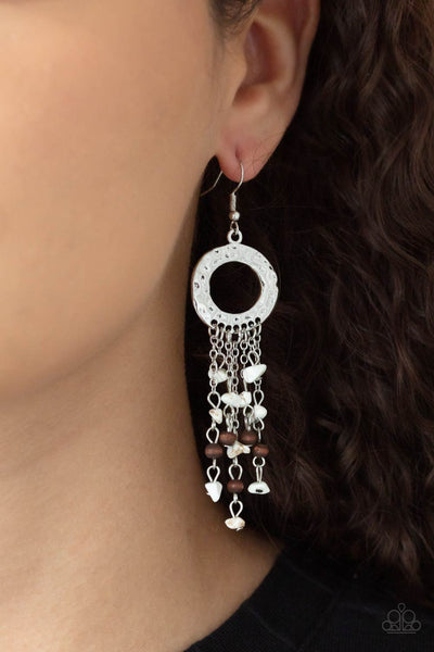 Primal Prestige - White Paparazzi Earrings