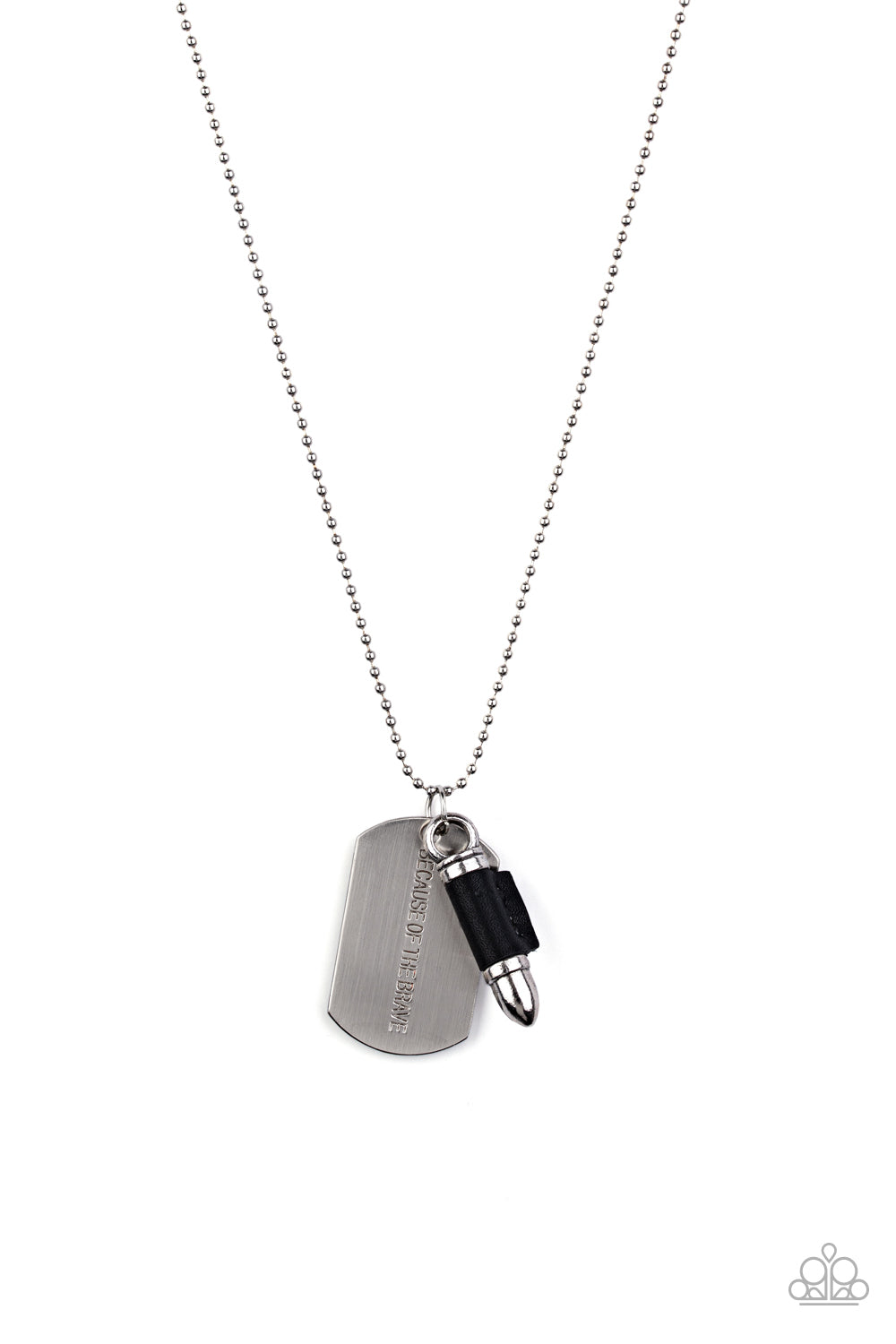Proud Patriot - Black Paparazzi Urban Necklace (PZ-5649)