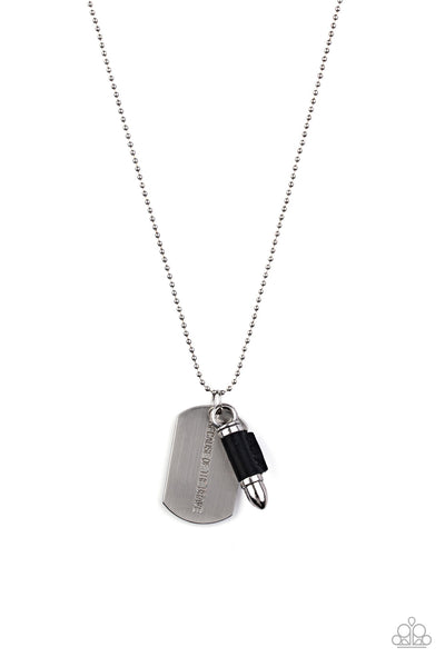 Proud Patriot - Black Paparazzi Urban Necklace (#5213)