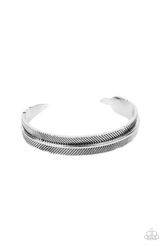 QUILL-Call - Silver Paparazzi Bracelet