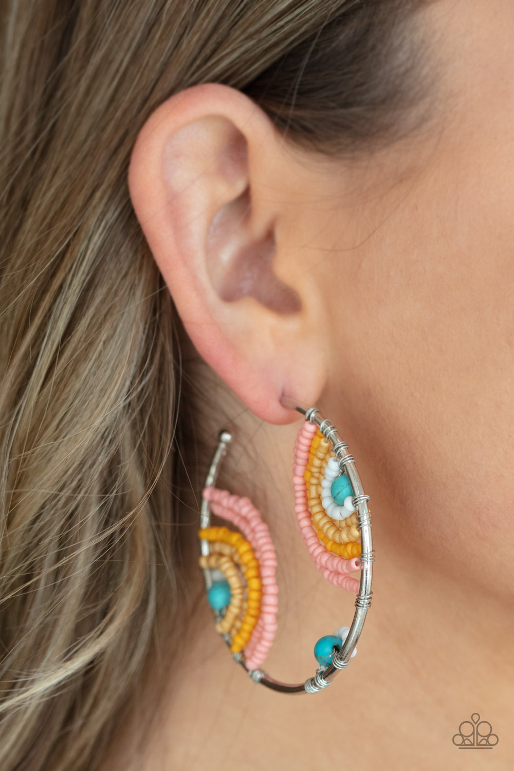 Rainbow Horizons - Multi Paparazzi Earrings