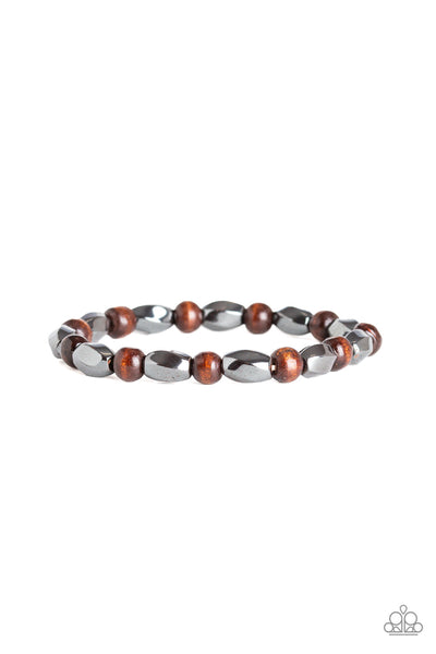 Resilient - Brown-Paparazzi Bracelet (#1405)