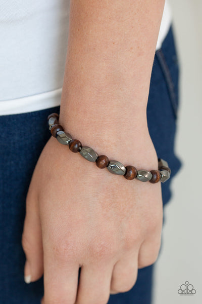 Resilient - Brown-Paparazzi Bracelet (#1405)
