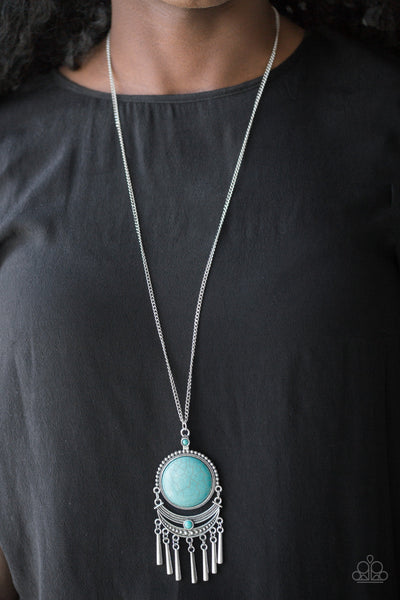 Rural Rustler - Blue Paparazzi Necklace