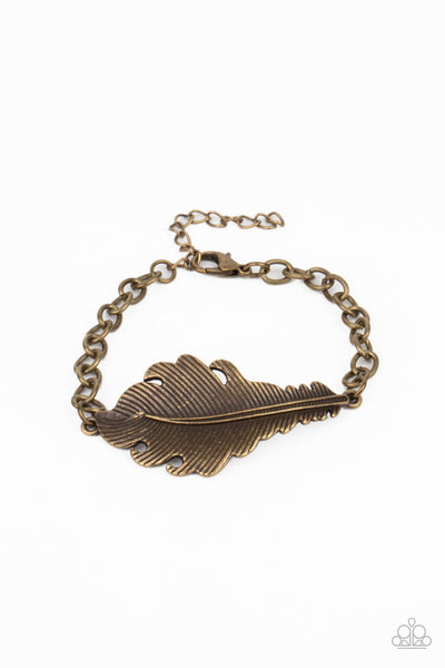 Rustic Roost - Brass Paparazzi Bracelet (PZ-1116)