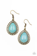 Paparazzi Earrings - Sahara Serenity - Brass (#2059)