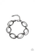 Simplistic Shimmer - Black-Paparazzi Bracelet (PZ-1254)