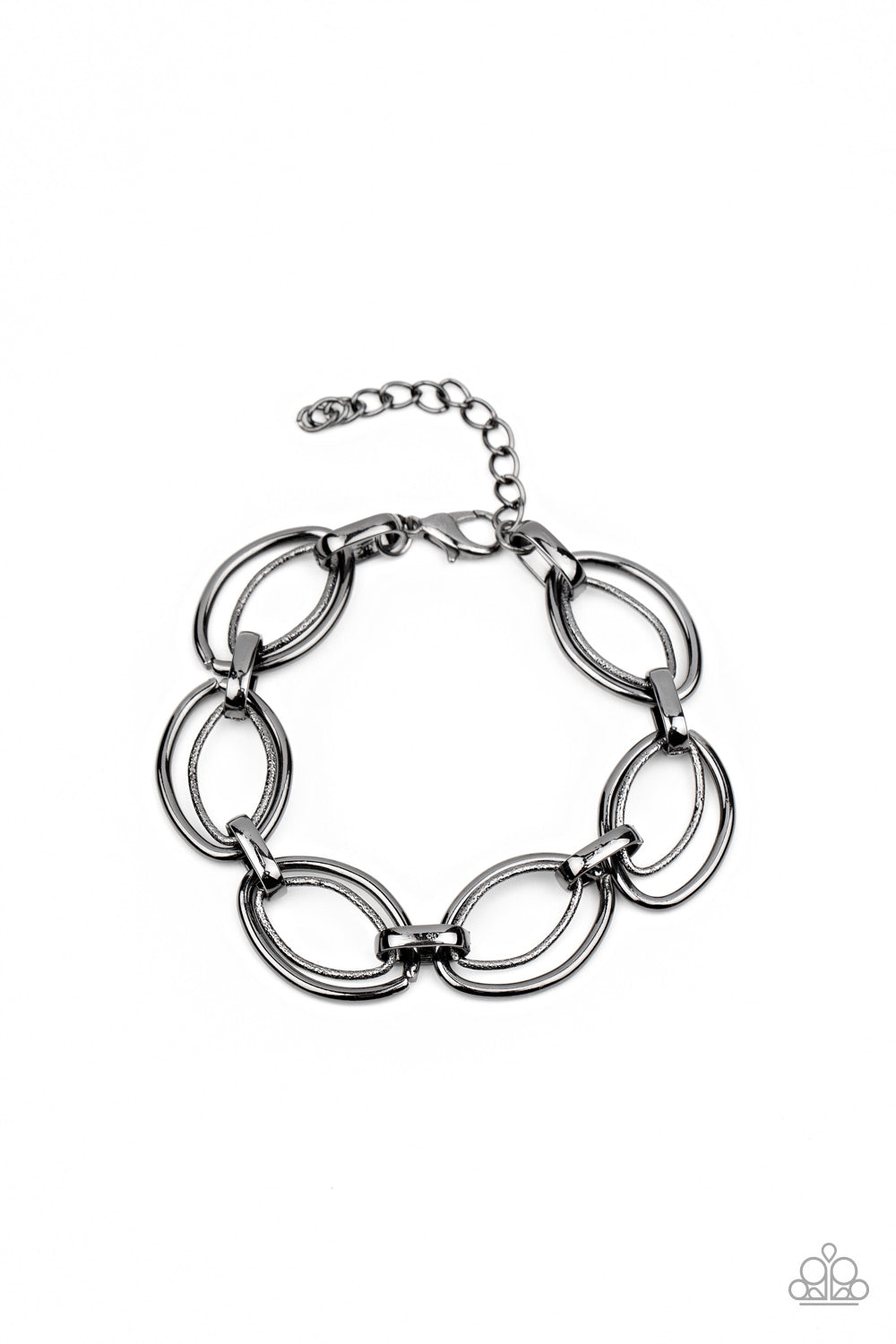 Simplistic Shimmer - Black-Paparazzi Bracelet (PZ-1254)