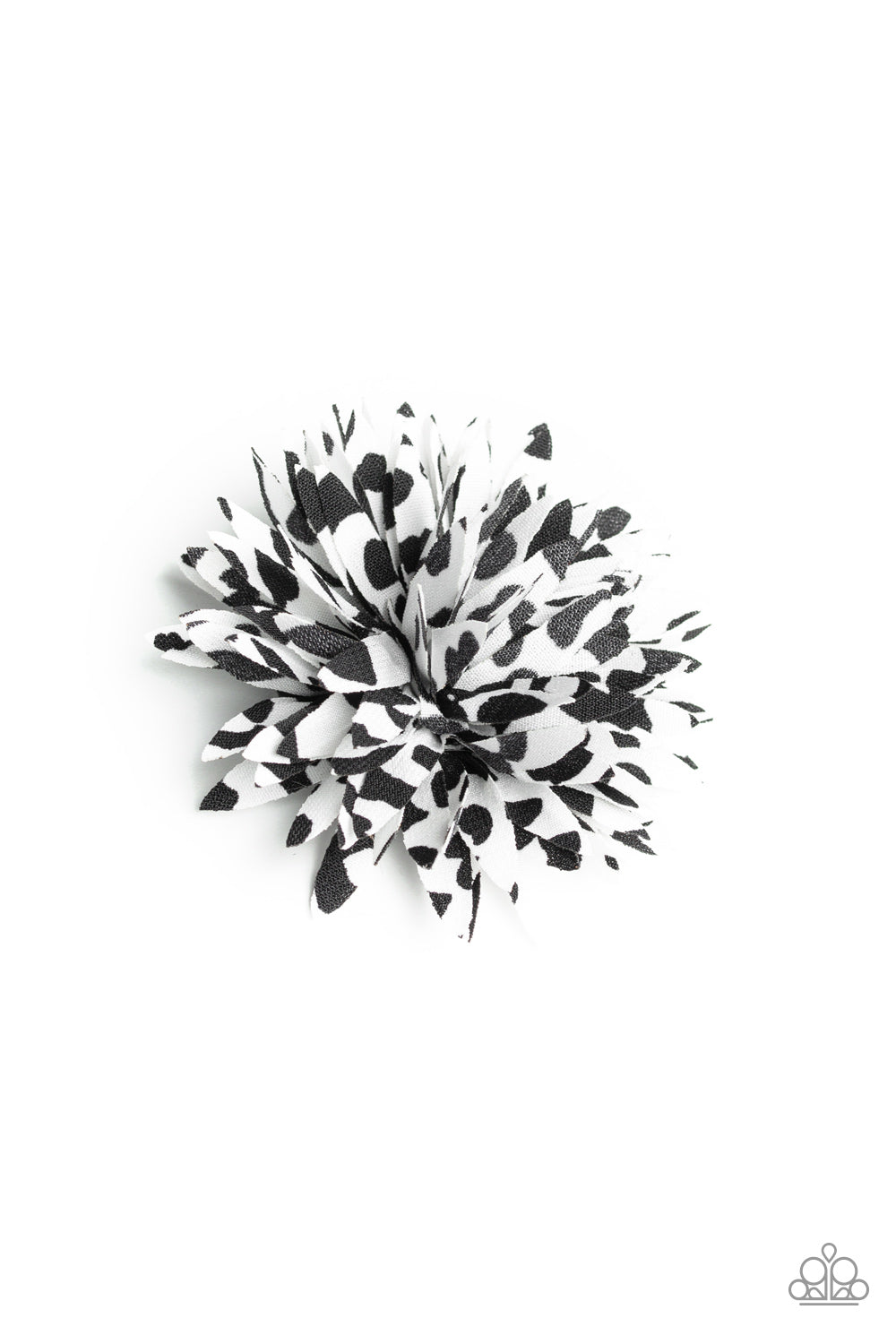 Paparazzi Hair Accessories Clip - Splattered Splendor - Black (PZ-4713)