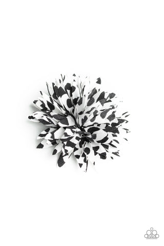 Paparazzi Hair Accessories Clip - Splattered Splendor - Black (PZ-4713)