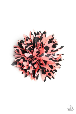 Paparazzi Hair Accessories Clip - Splattered Splendor - Pink