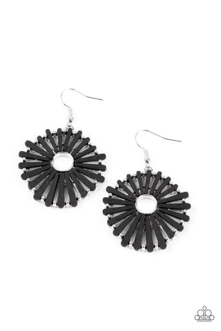 SPOKE Too Soon - Black Paparazzi Earrings (#4452)