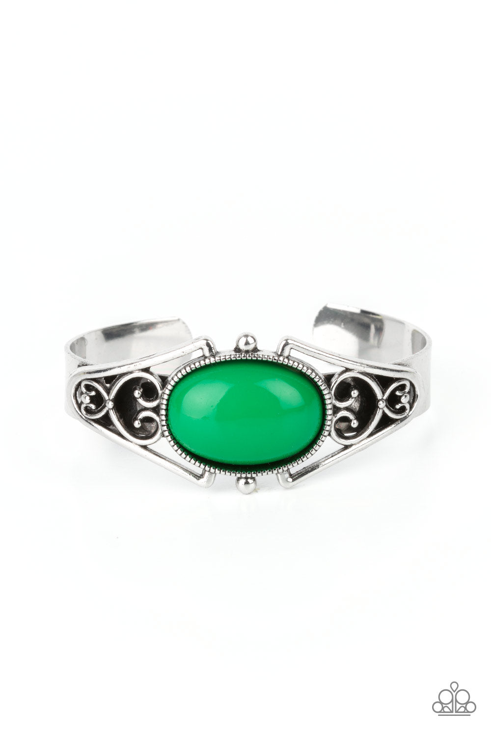 Springtime Trendsetter - Green Paparazzi Bracelet (PZ-5372)