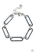 Still Not OVAL You - Blue Paparazzi Bracelet (PZ-1128)