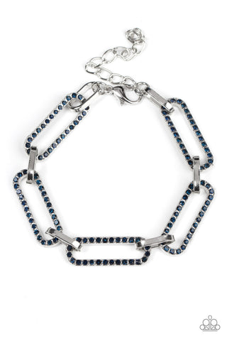 Still Not OVAL You - Blue Paparazzi Bracelet (#1128)