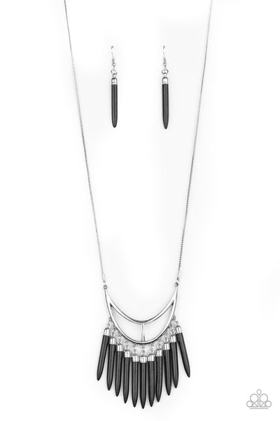 Stone Age A-Lister - Black Paparazzi Necklace (#2091)