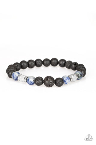 Strength - Blue-Paparazzi Urban Bracelet (#957)