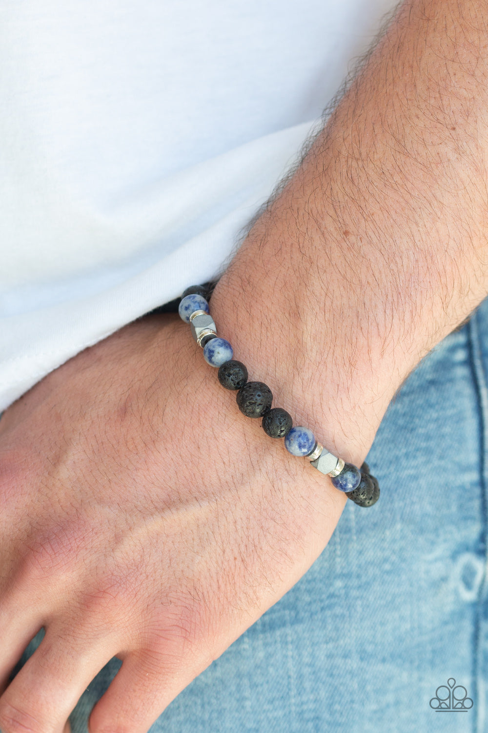 Strength - Blue-Paparazzi Urban Bracelet (PZ-957)