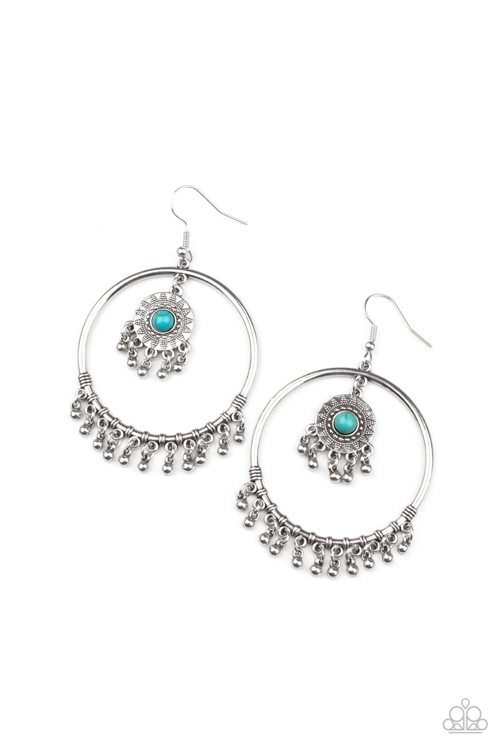 Sunny Equinox - Blue Paparazzi Earrings