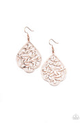 Taj Mahal Gardens - Rose Gold Paparazzi Earrings