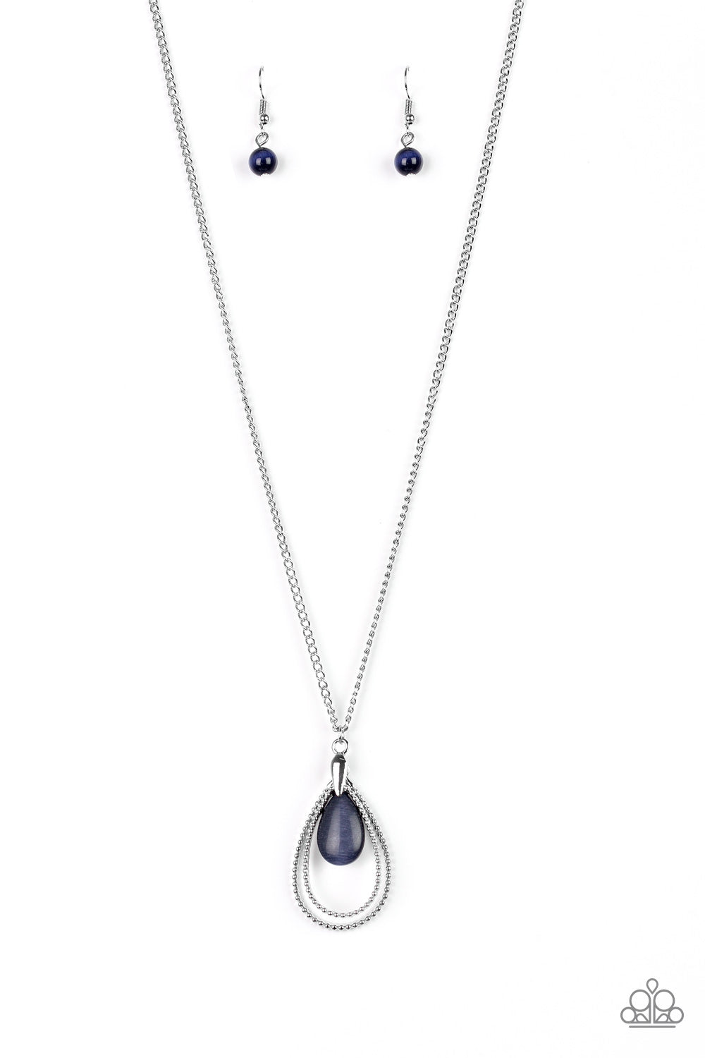 Teardrop Tranquility - Blue Paparazzi Necklace