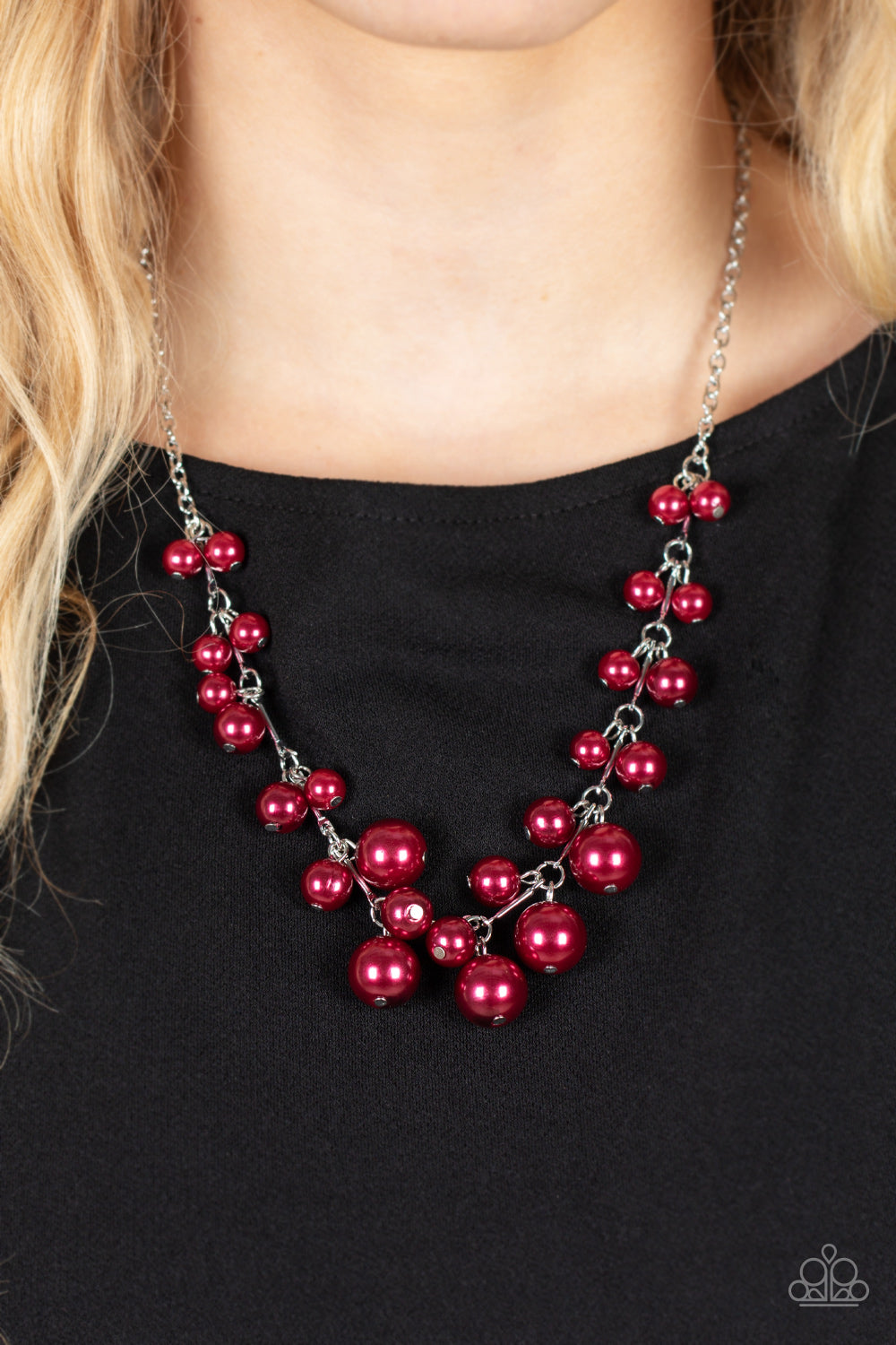 Tearoom Gossip - Red Paparazzi Necklace (#4388)
